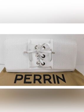 New Perrin‎ Paris Le Corset White Leather Clutch Bag